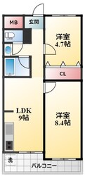 プランドール百楽荘の物件間取画像